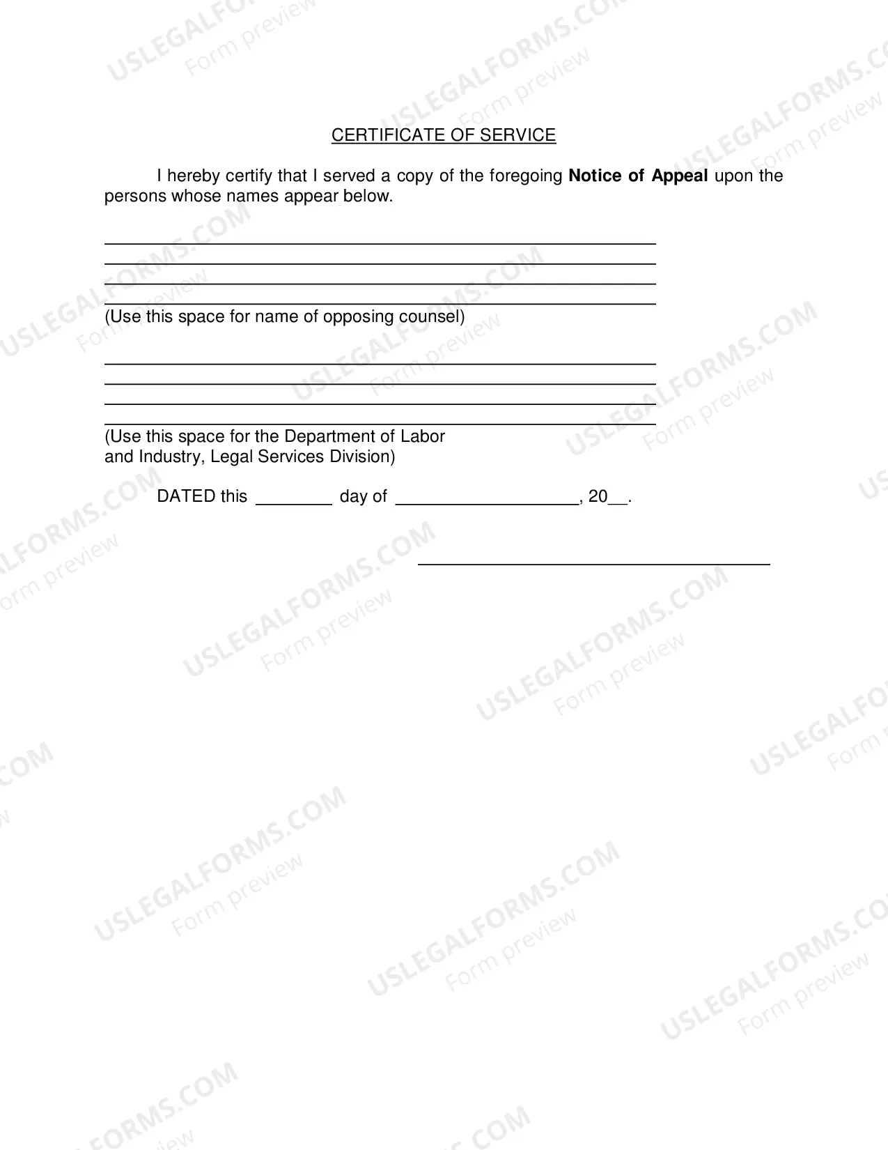 Preview Notice of Appeal