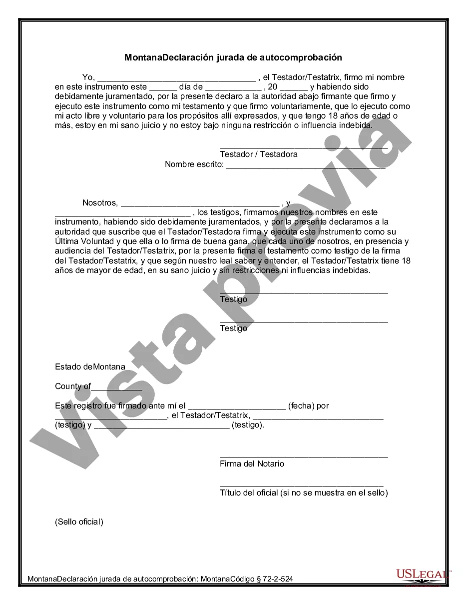 Preview Último testamento legal y formulario de testamento con todos los bienes en fideicomiso llamado testamento invertido