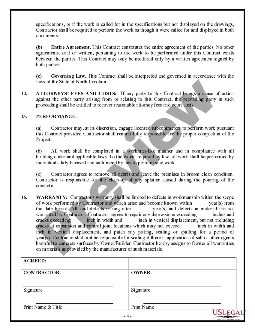 Get Concrete Mason Contract for Contractor Preview Concrete Mason Contract for Contractor