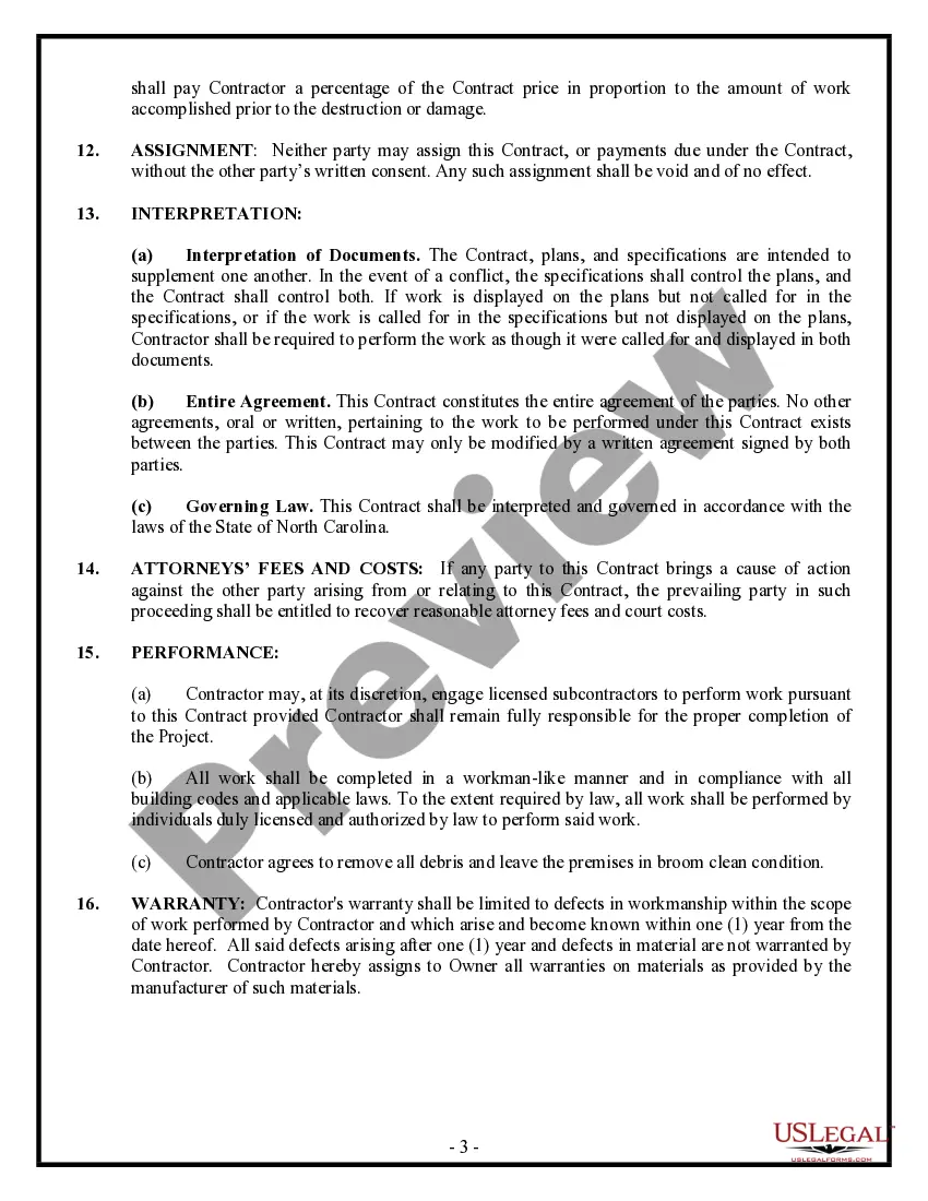Preview Drainage Contract for Contractor