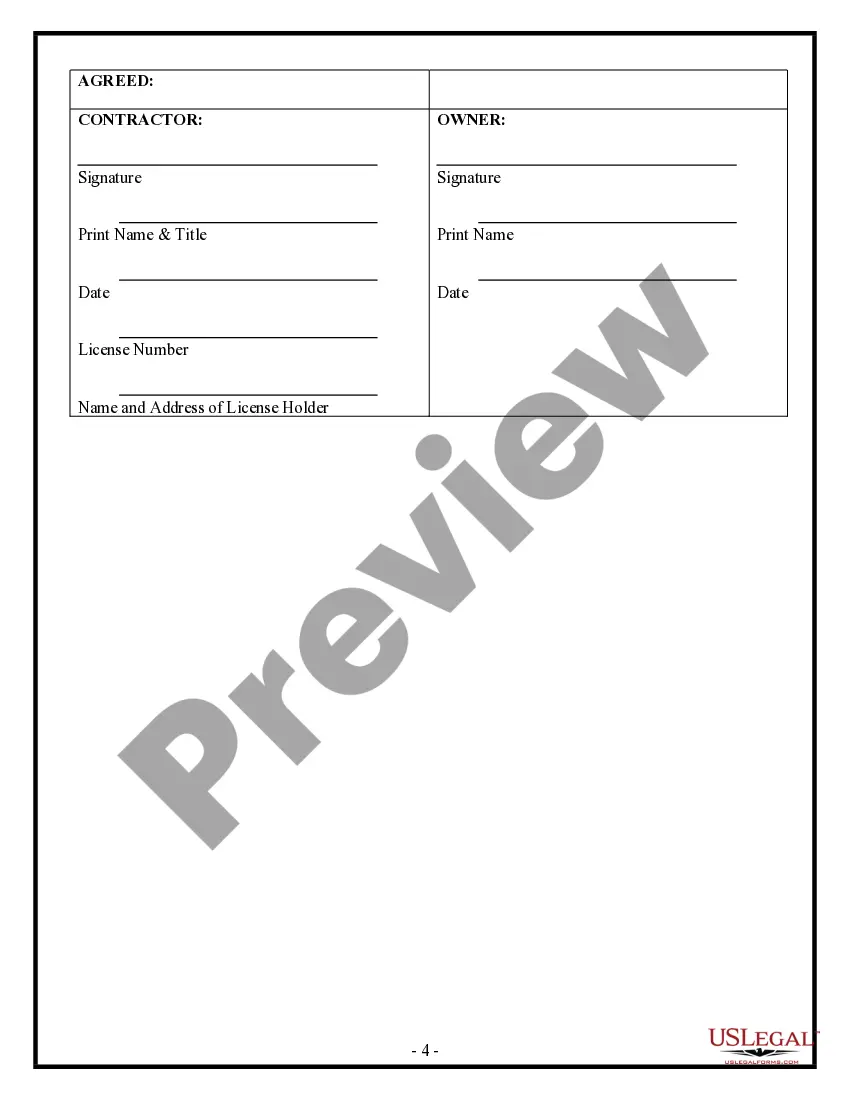 Preview Drainage Contract for Contractor