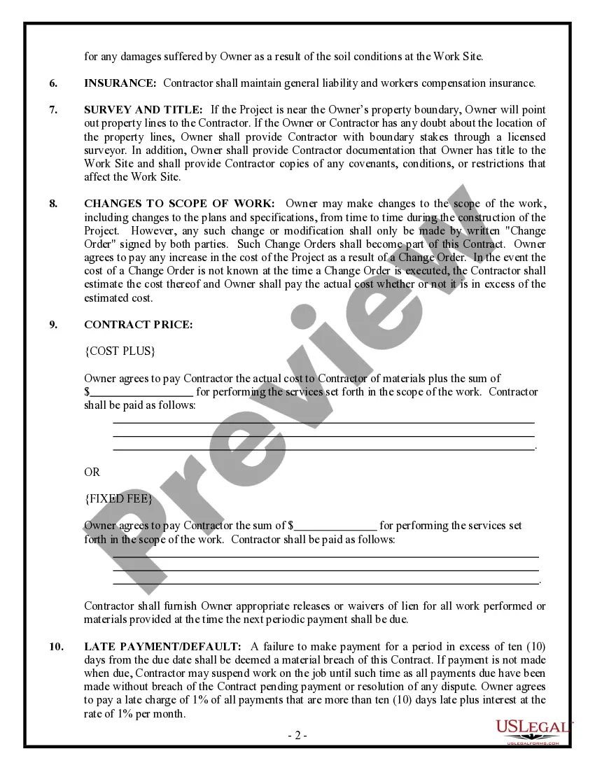 Preview Brick Mason Contract for Contractor