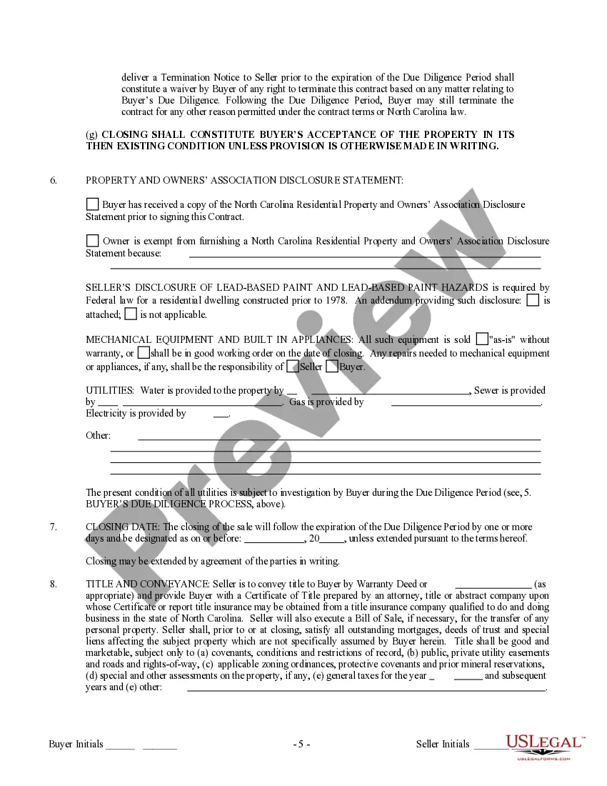 Preview Contract for Sale and Purchase of Real Estate with No Broker for Residential Home Sale Agreement