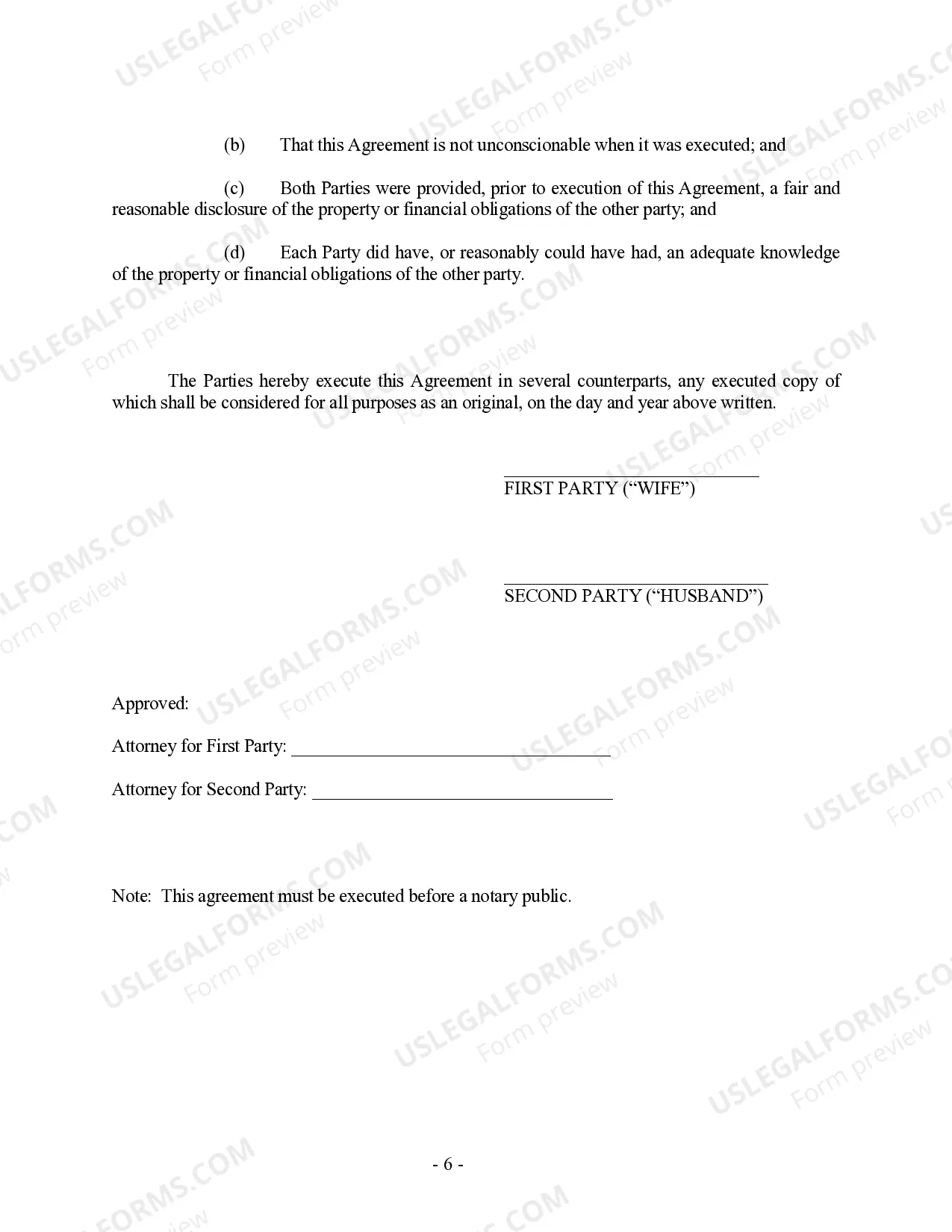 Preview North Carolina Prenuptial Premarital Agreement - Uniform Premarital Agreement Act - with Financial Statements