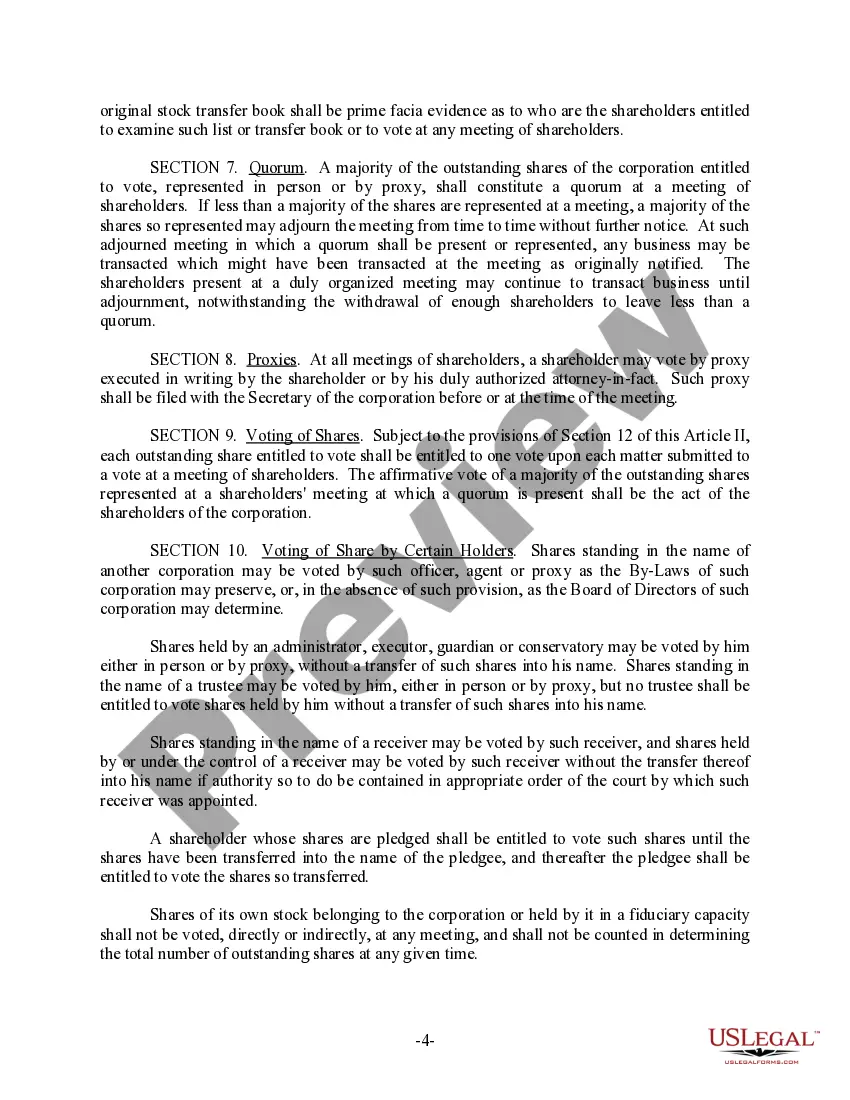 Get North Carolina Bylaws for Corporation Preview North Carolina Bylaws for Corporation