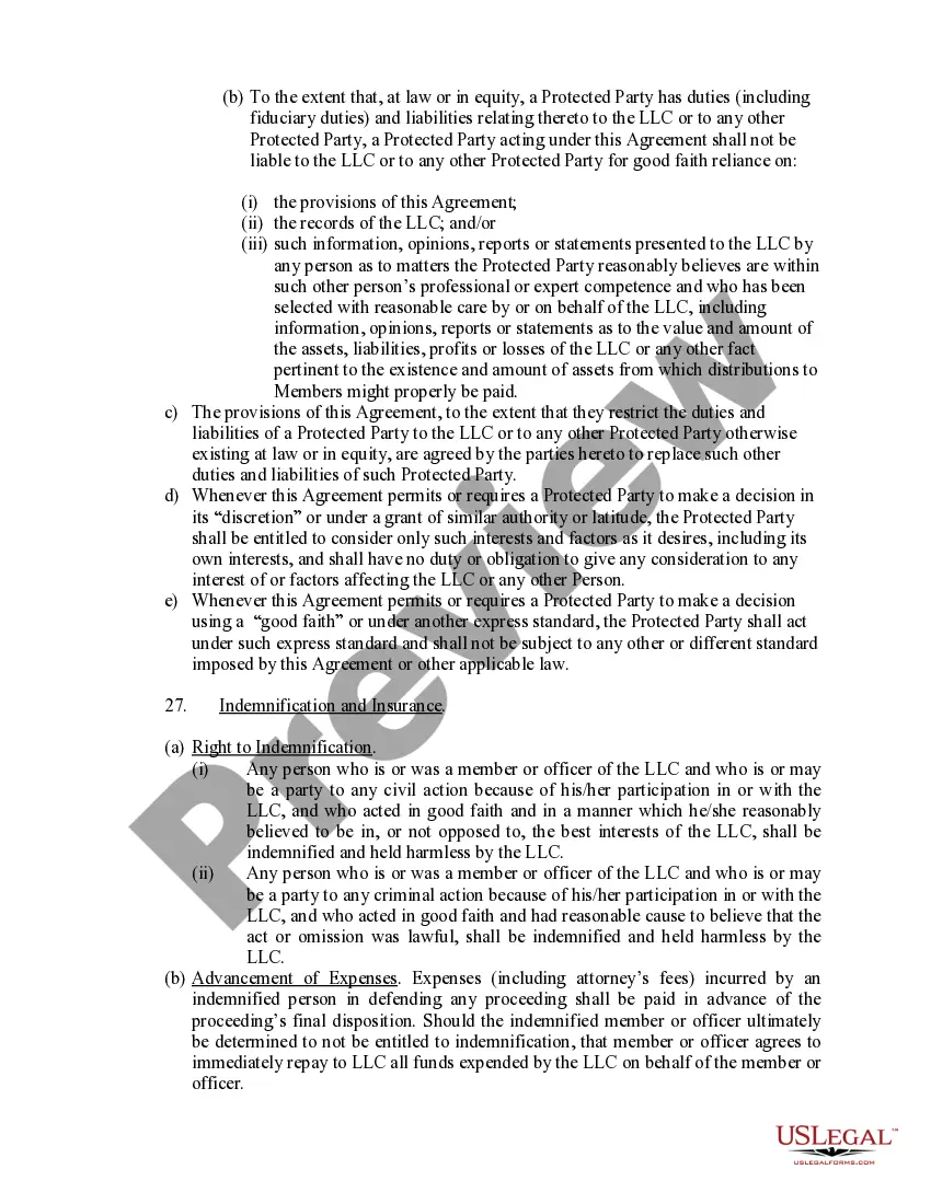 Get Limited Liability Company LLC Operating Agreement Preview Limited Liability Company LLC Operating Agreement