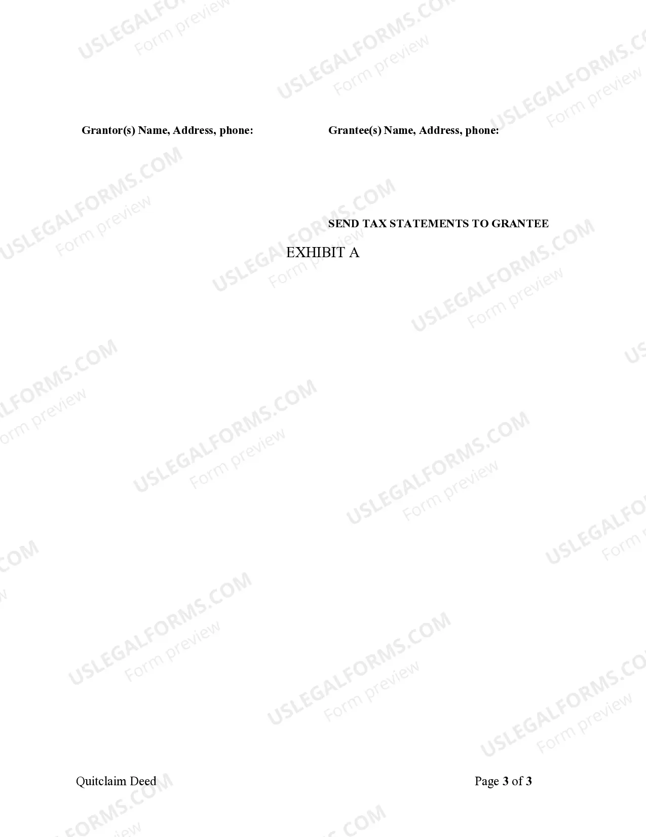 Preview Quitclaim Deed from Individual to Husband and Wife