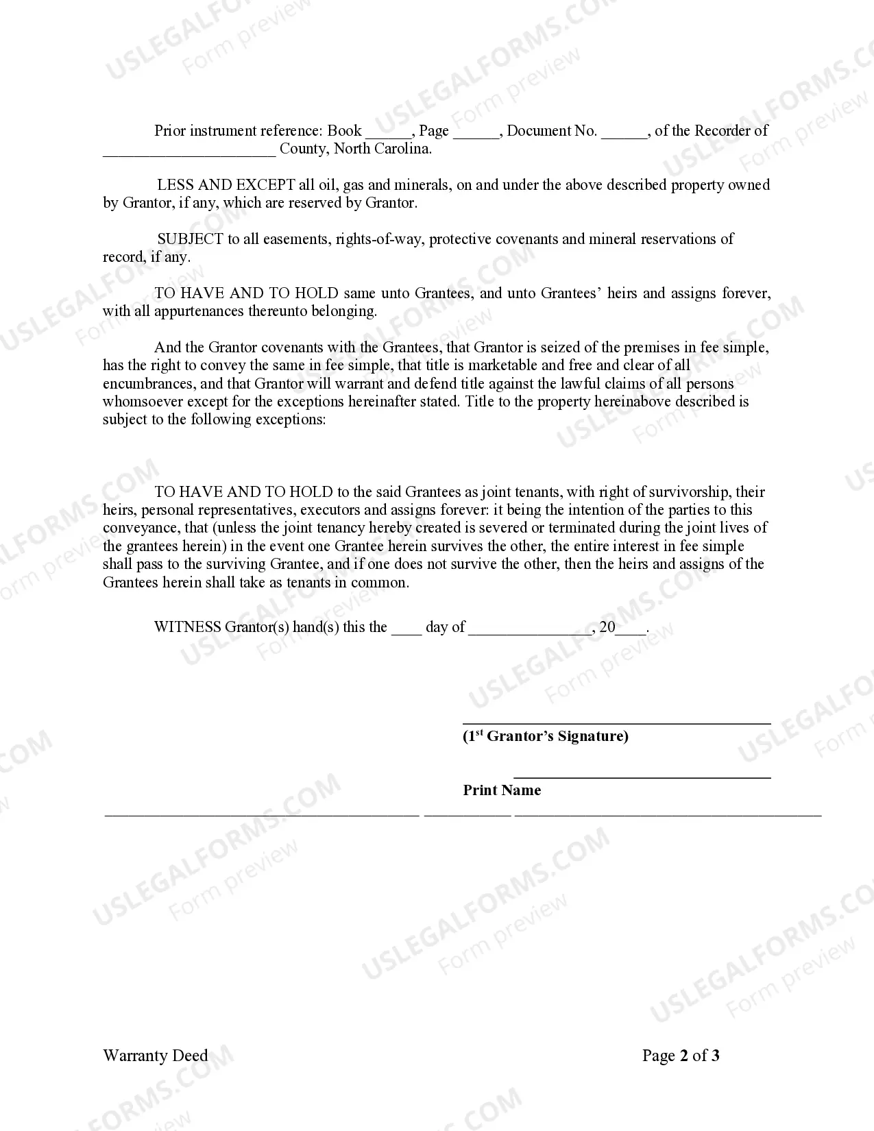 Preview General Warranty Deed from Individual to Husband and Wife