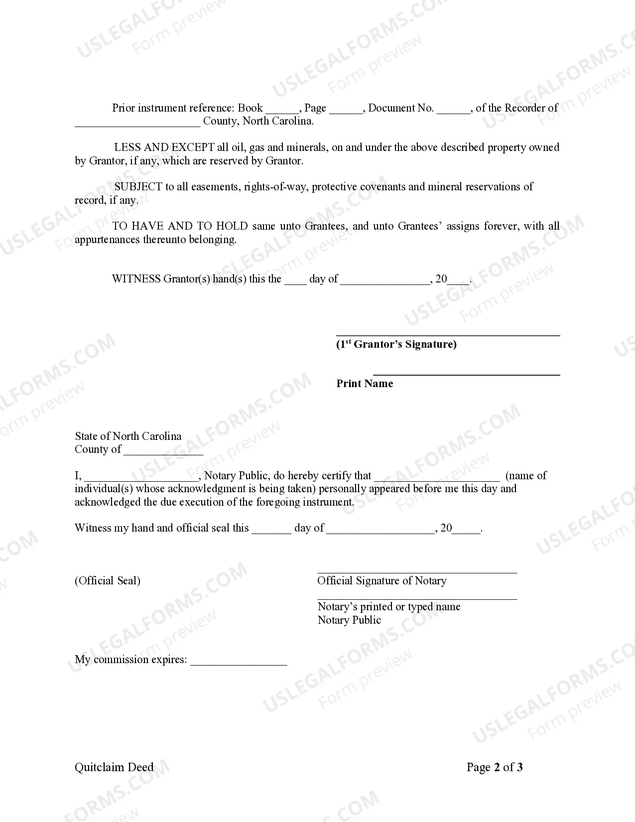 Preview Quitclaim Deed from Husband to Himself and Wife
