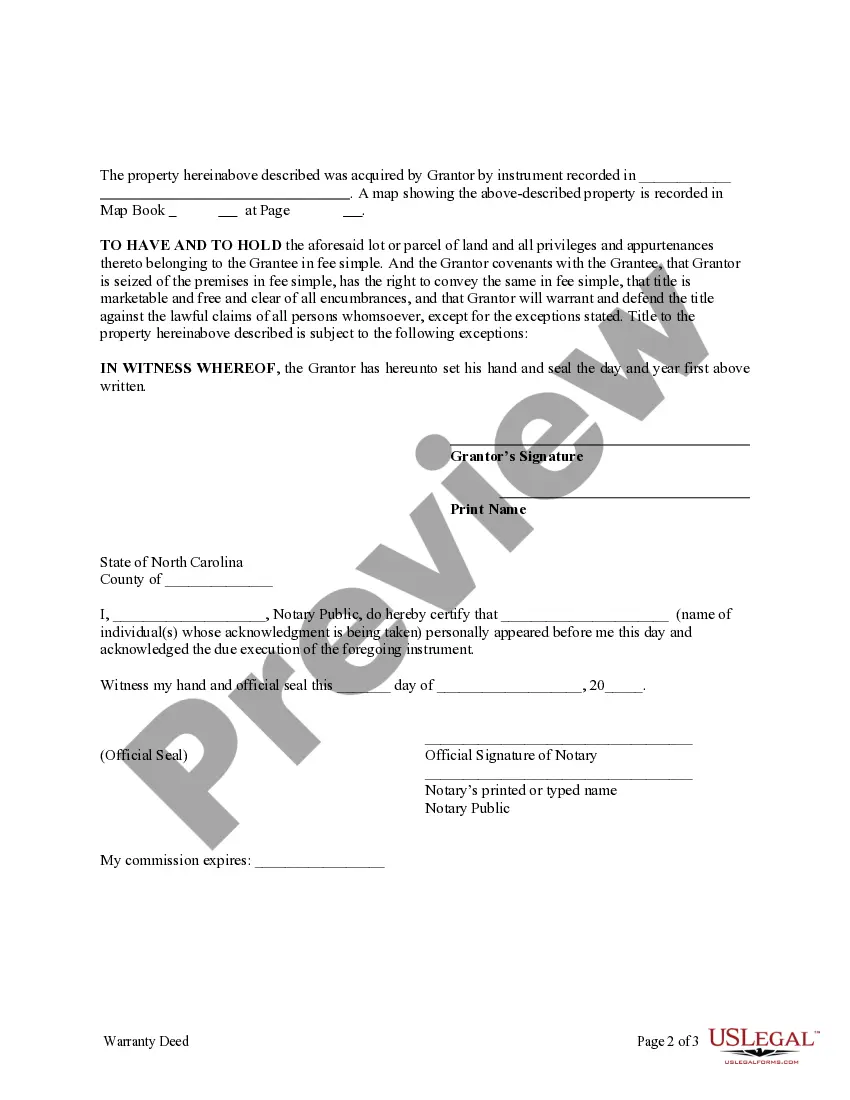 Preview General Warranty Deed from Individual to Individual