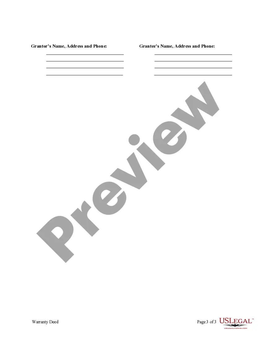 Preview General Warranty Deed from Individual to Individual