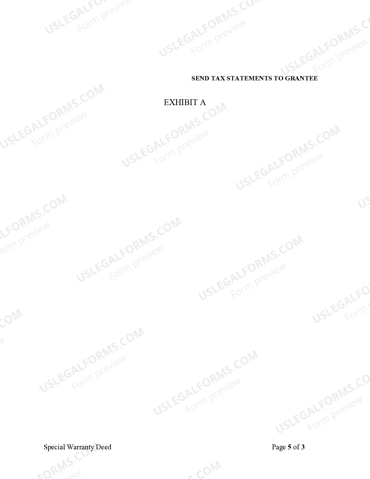 Preview Special Warranty Deed - Individual to Individual