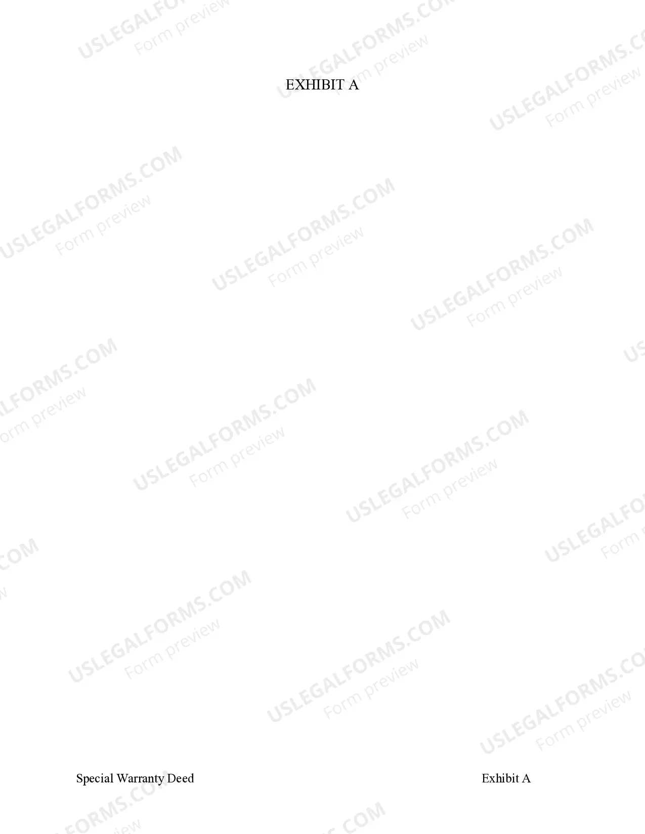 Preview Special Warranty Deed - Individual to Individual