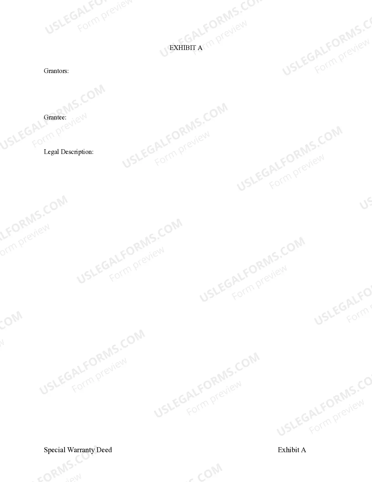 Preview Special Warranty Deed - Husband and Wife to Individual