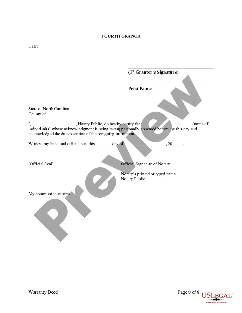 Preview Warranty Deed - Seven Individuals to a Trust