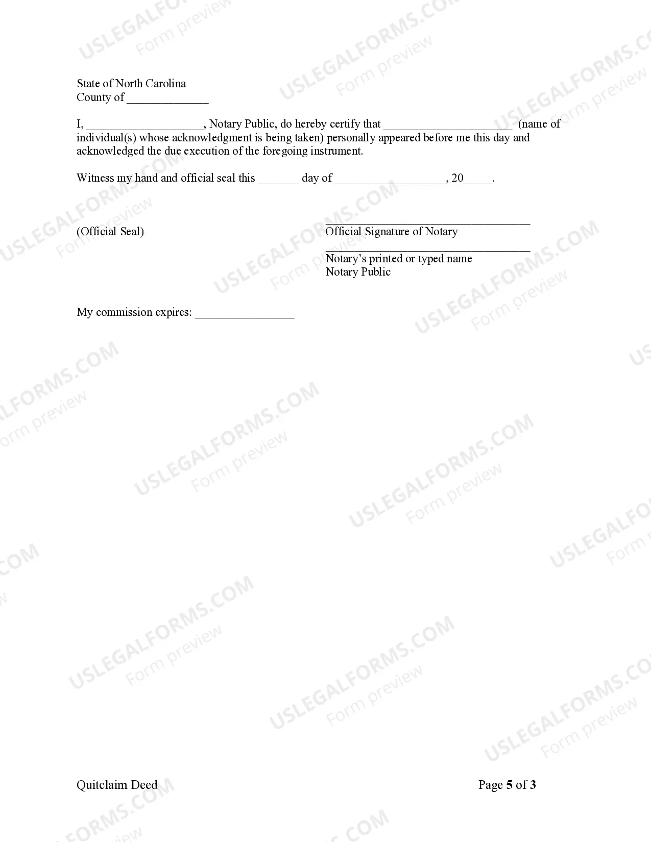 Preview Quitclaim Deed - Husband and Wife to Three Individuals