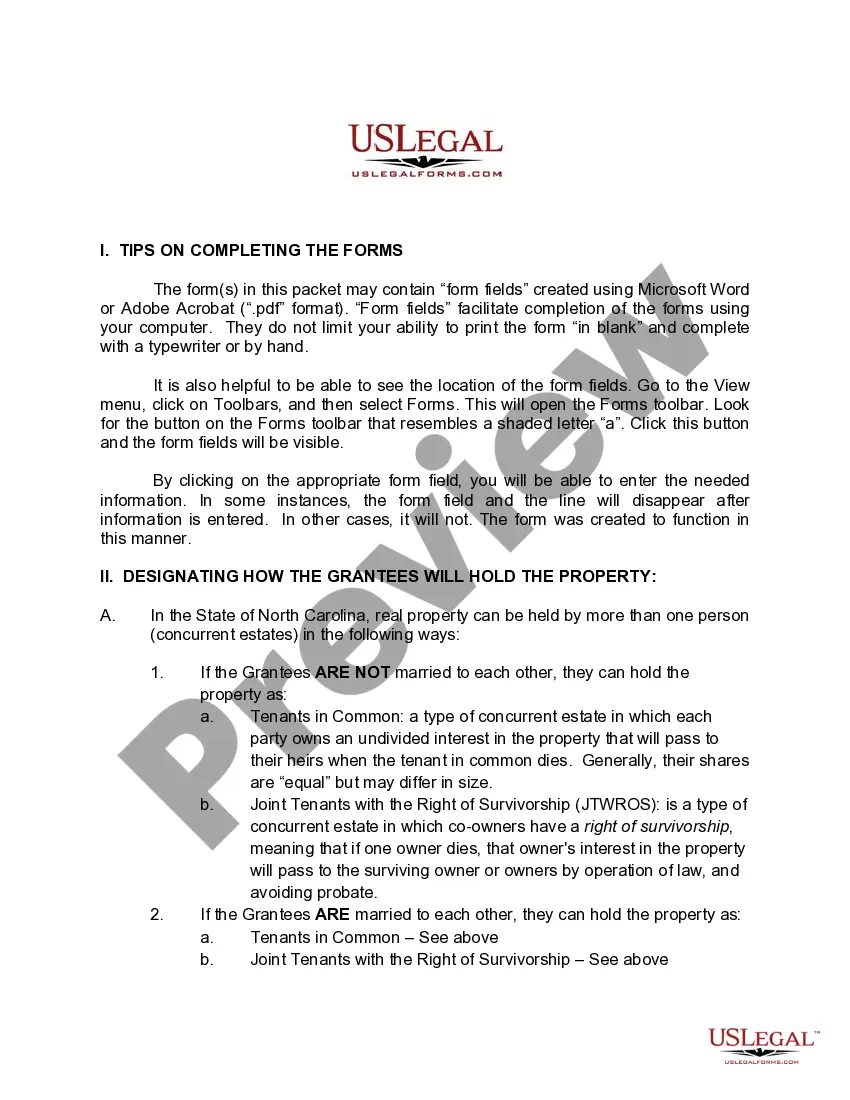 Preview General Warranty Deed from Two Individuals to Four Individuals