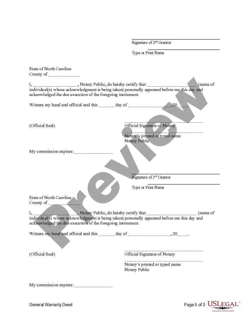 Get General Warranty Deed from three Individuals to an Individual Preview General Warranty Deed from three Individuals to an Individual
