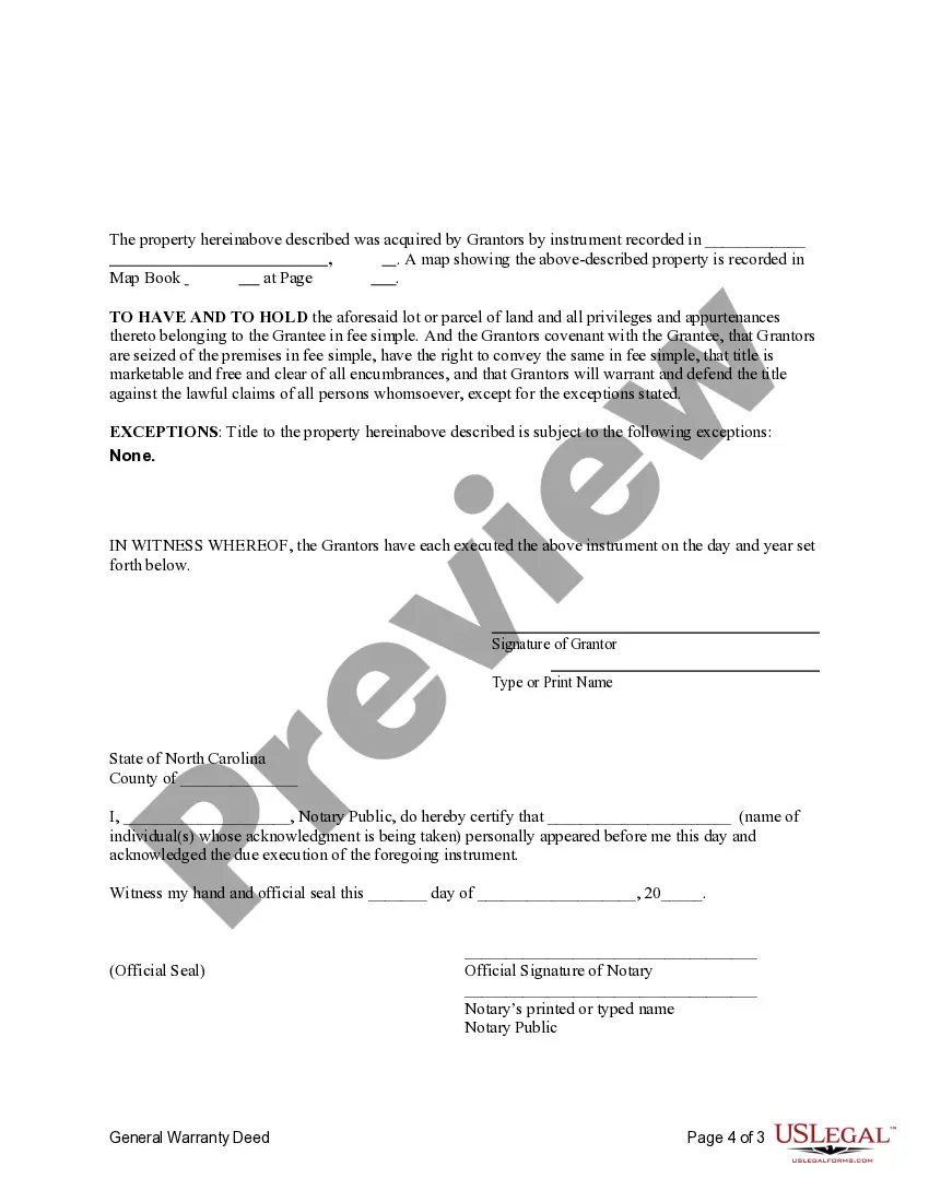 Preview General Warranty Deed from Two Individuals to an Individual
