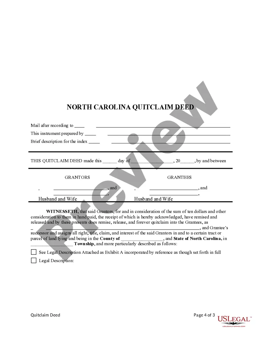 Get Quitclaim Deed from Two Individuals to Two Individuals Preview Quitclaim Deed from Two Individuals to Two Individuals