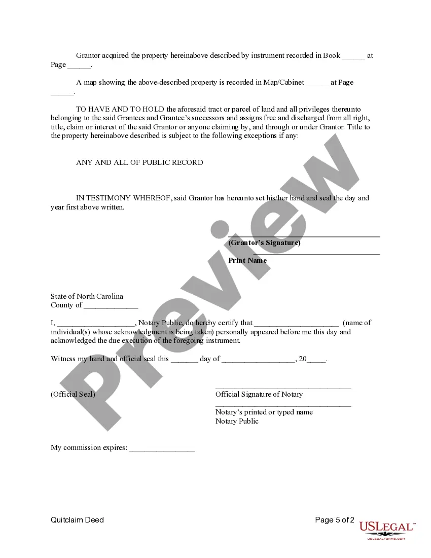 Get Quitclaim Deed from Individual to Two (2) Individuals / Husband and Wife Preview Quitclaim Deed from Individual to Two (2) Individuals / Husband and Wife