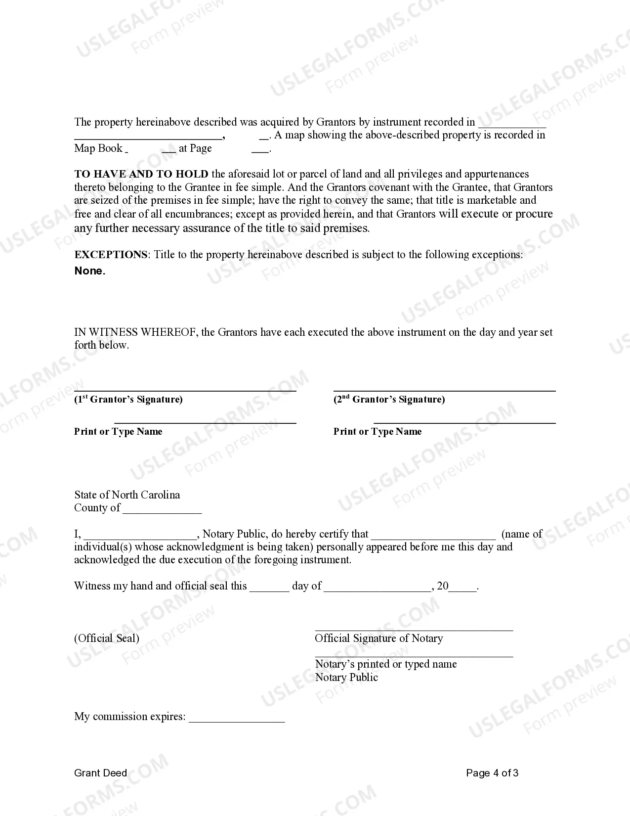 Preview Grant Deed from Husband and Wife, or two Individuals, to a Limited Liability Company