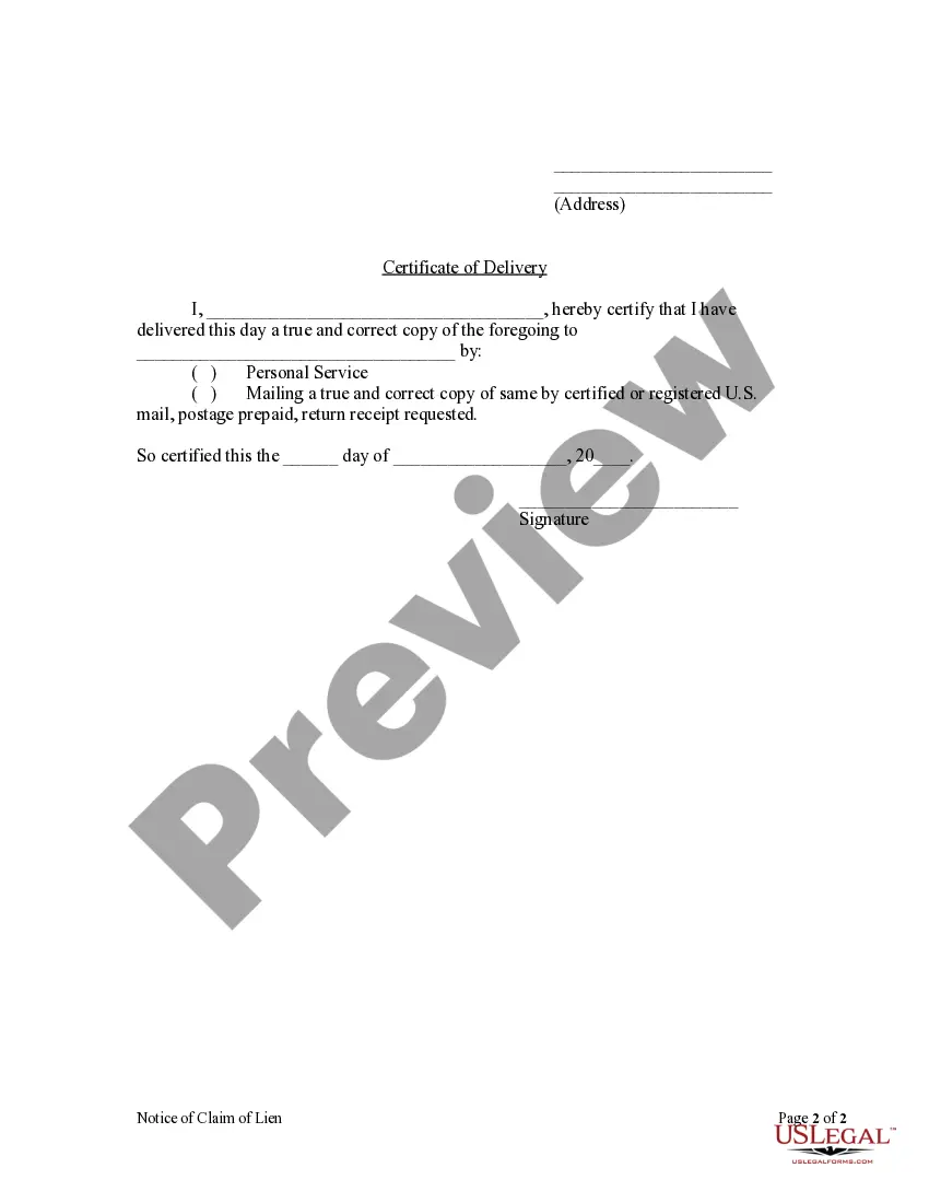 Get Notice of Claim - Subcontractor 1,2,or 3rd tier - Individual Preview Notice of Claim - Subcontractor 1,2,or 3rd tier - Individual