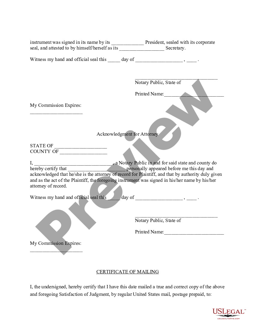 North Carolina Satisfaction of Judgment - How To Fill Out Nc ...