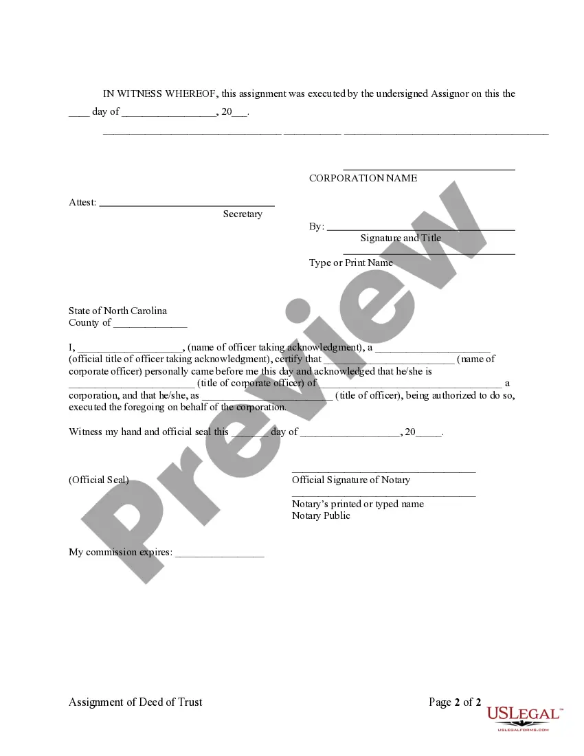 Get Assignment of Deed of Trust by Corporate Mortgage Holder Preview Assignment of Deed of Trust by Corporate Mortgage Holder