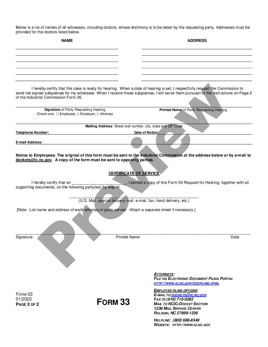 form Request that Claim be Assigned for Hearing for Workers' Compensation preview