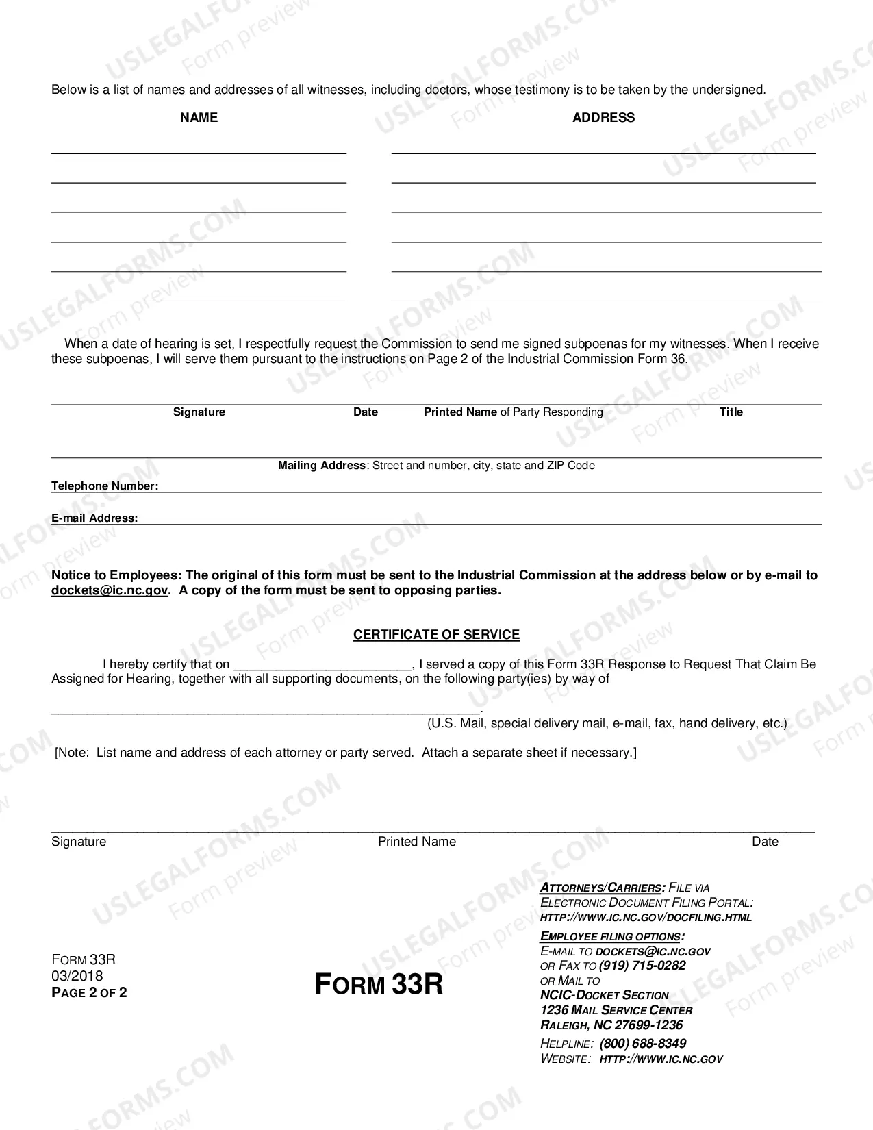 Preview Response to Request that Claim be Assigned for Workers' Compensation