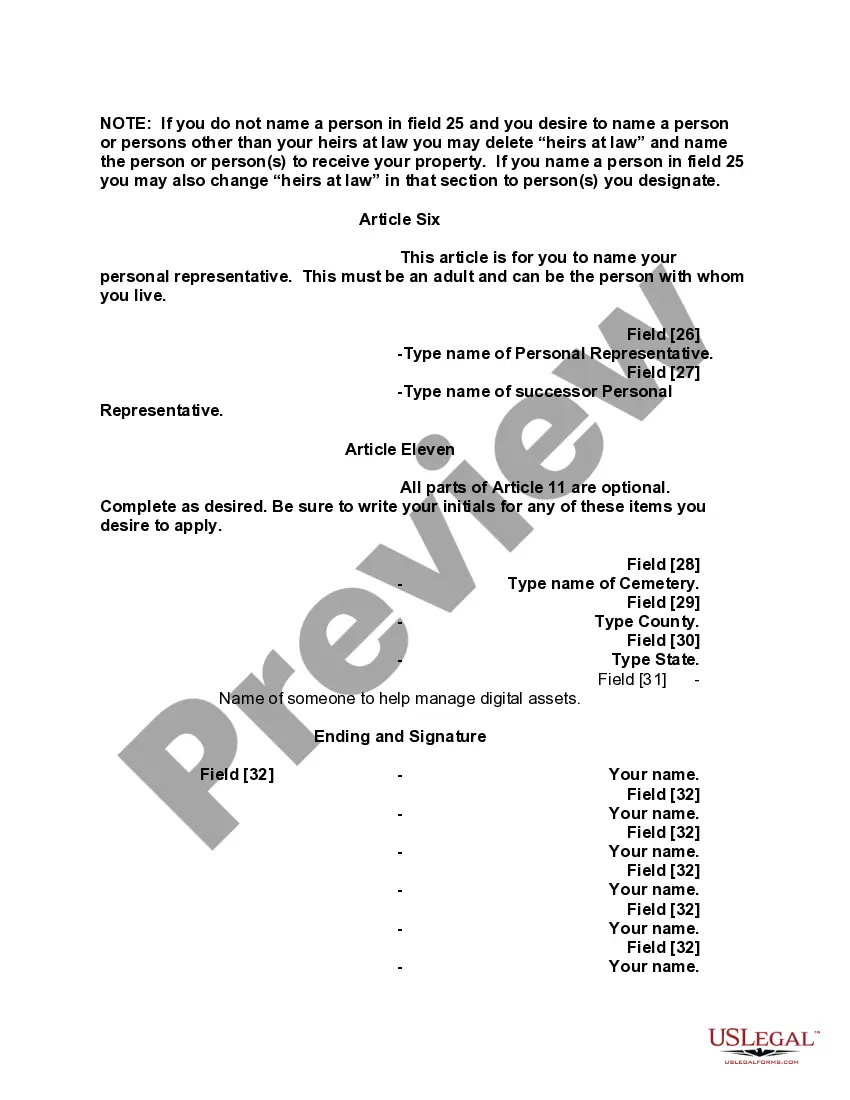 Preview Mutual Wills containing Last Will and Testaments for Man and Woman living together not Married with No Children