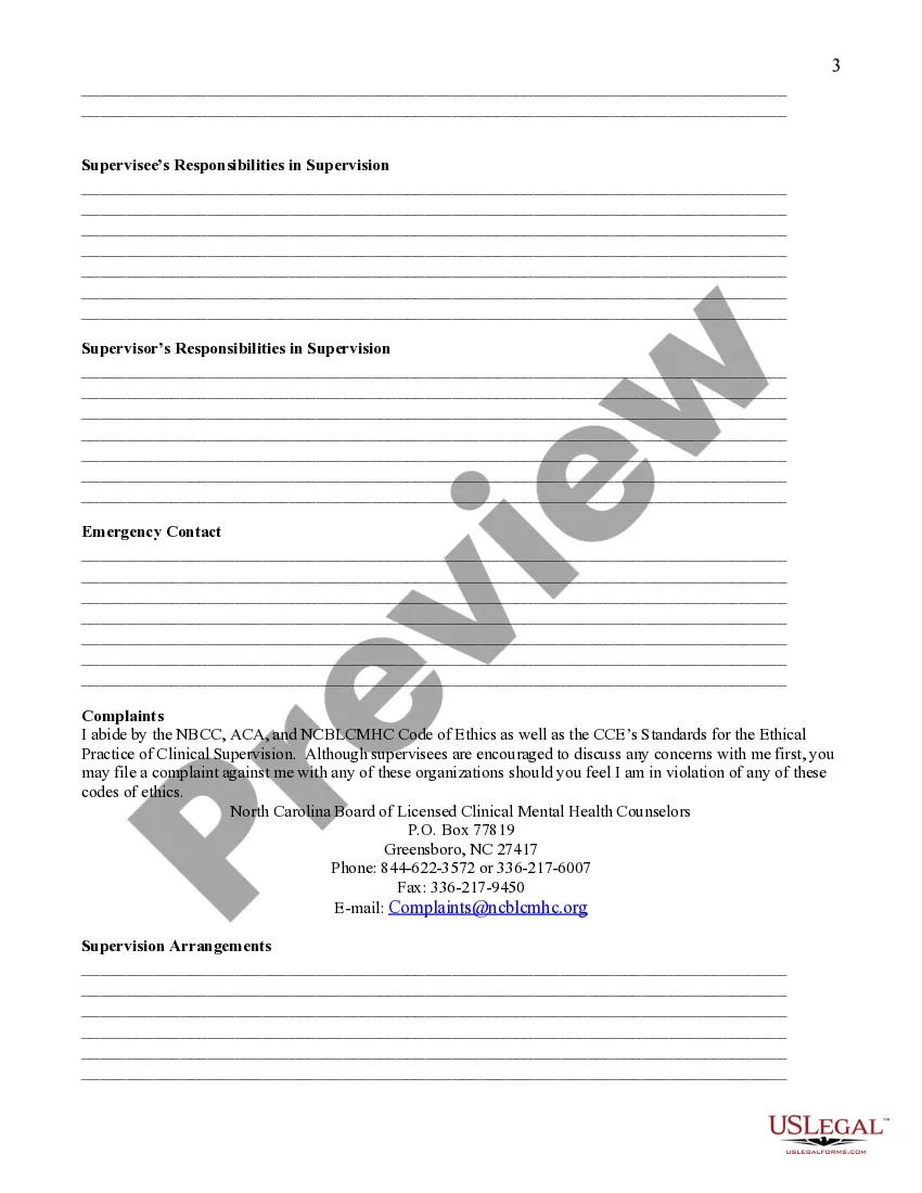 Preview Supervision Professional Disclosure Statement