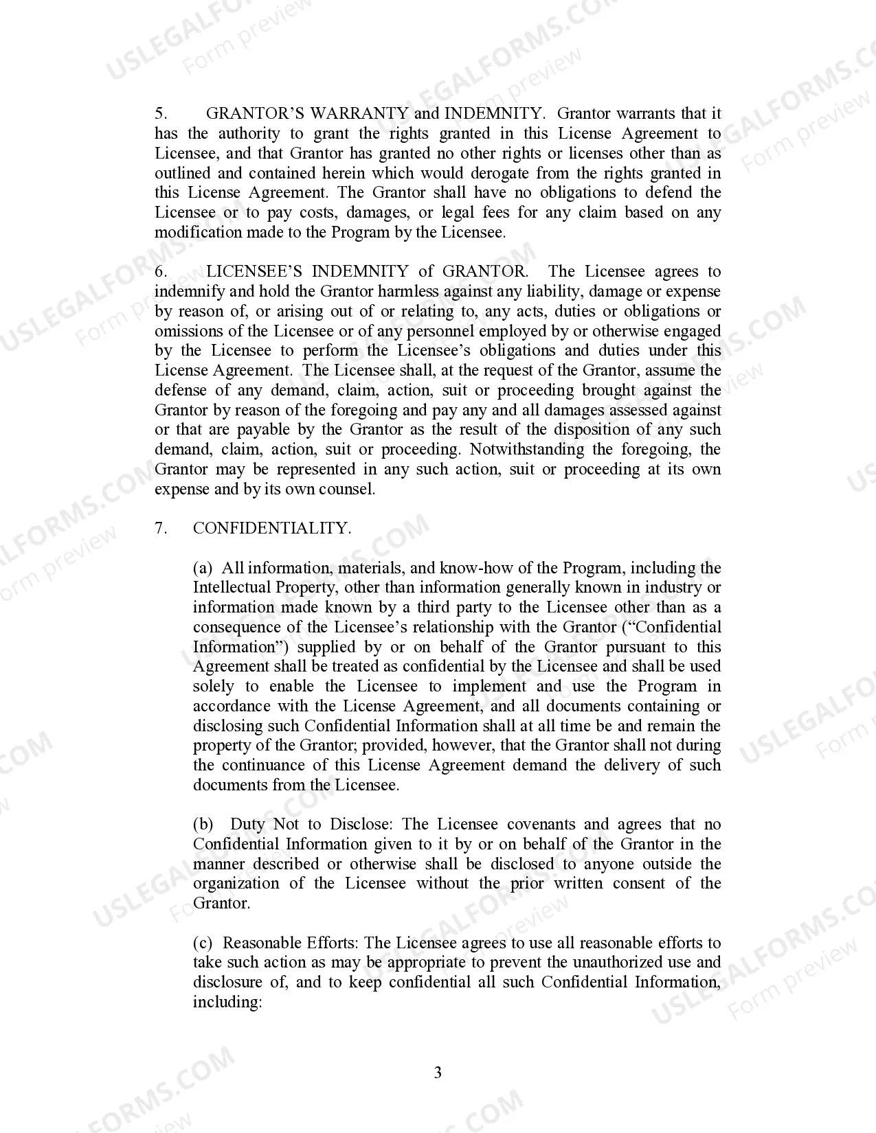 Preview License Agreement