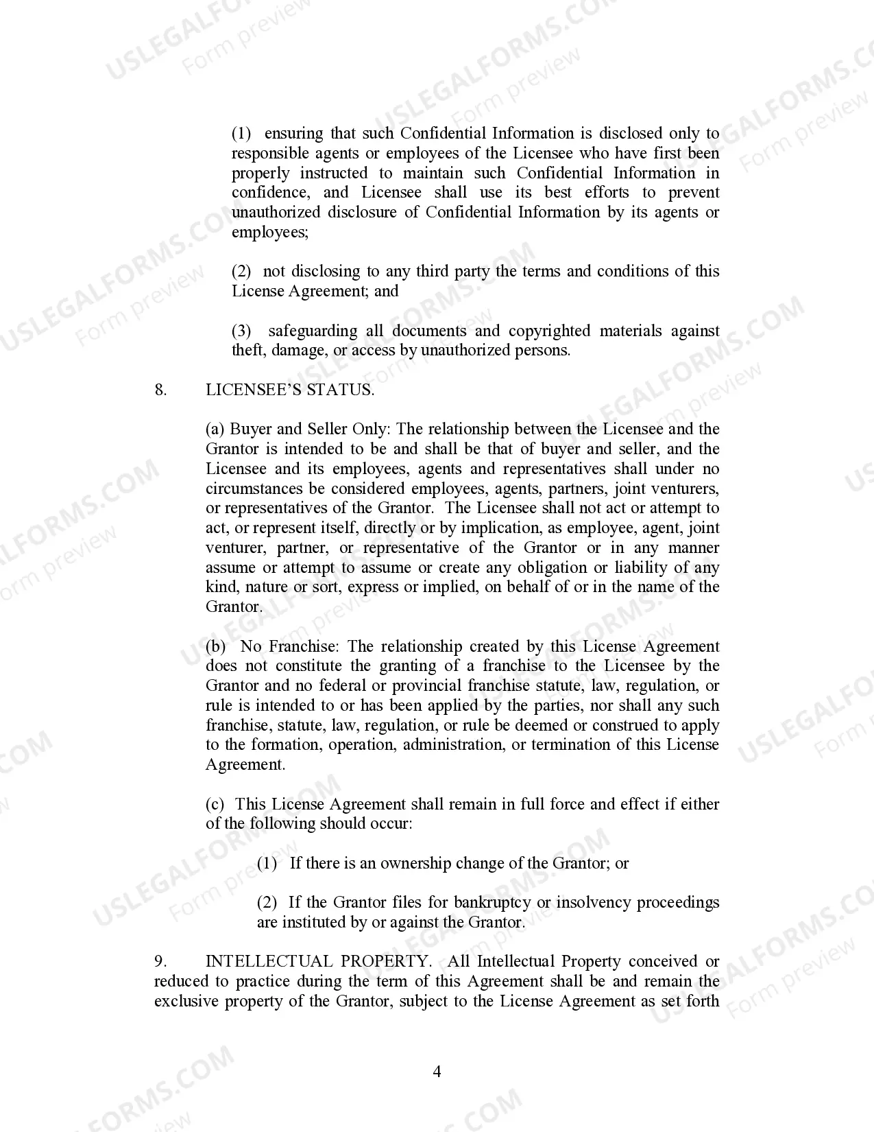 Preview License Agreement