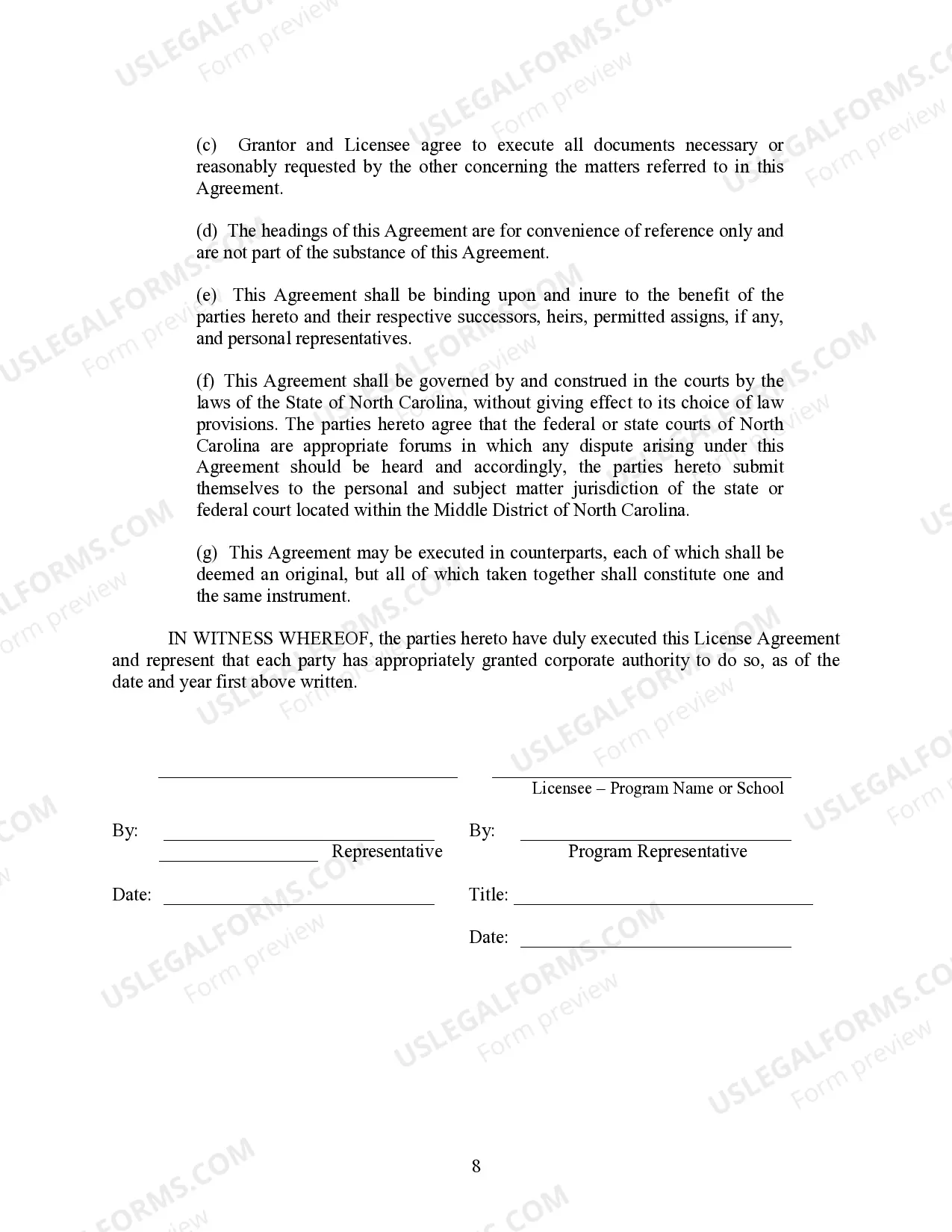 Preview License Agreement