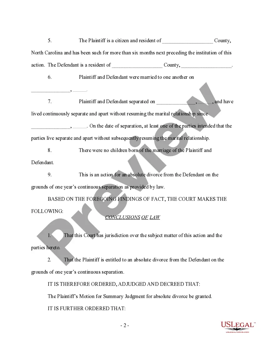 Get Divorce by Summary Judgment - No Children Preview Divorce by Summary Judgment - No Children