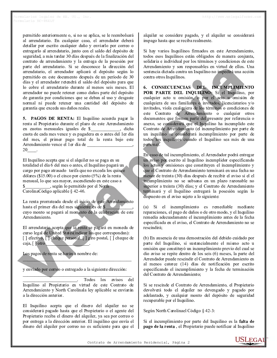 Preview Contrato de arrendamiento de alquiler residencial