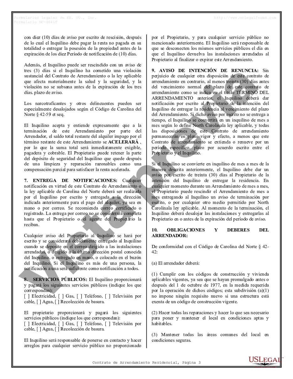 Preview Contrato de arrendamiento de alquiler residencial