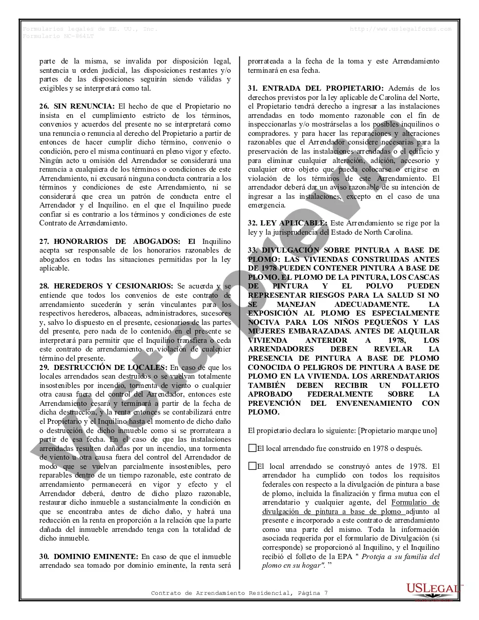 Preview Contrato de arrendamiento de alquiler residencial