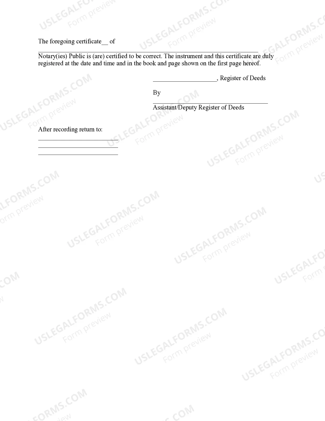 Preview Certificate of Assumed Name For Corporation