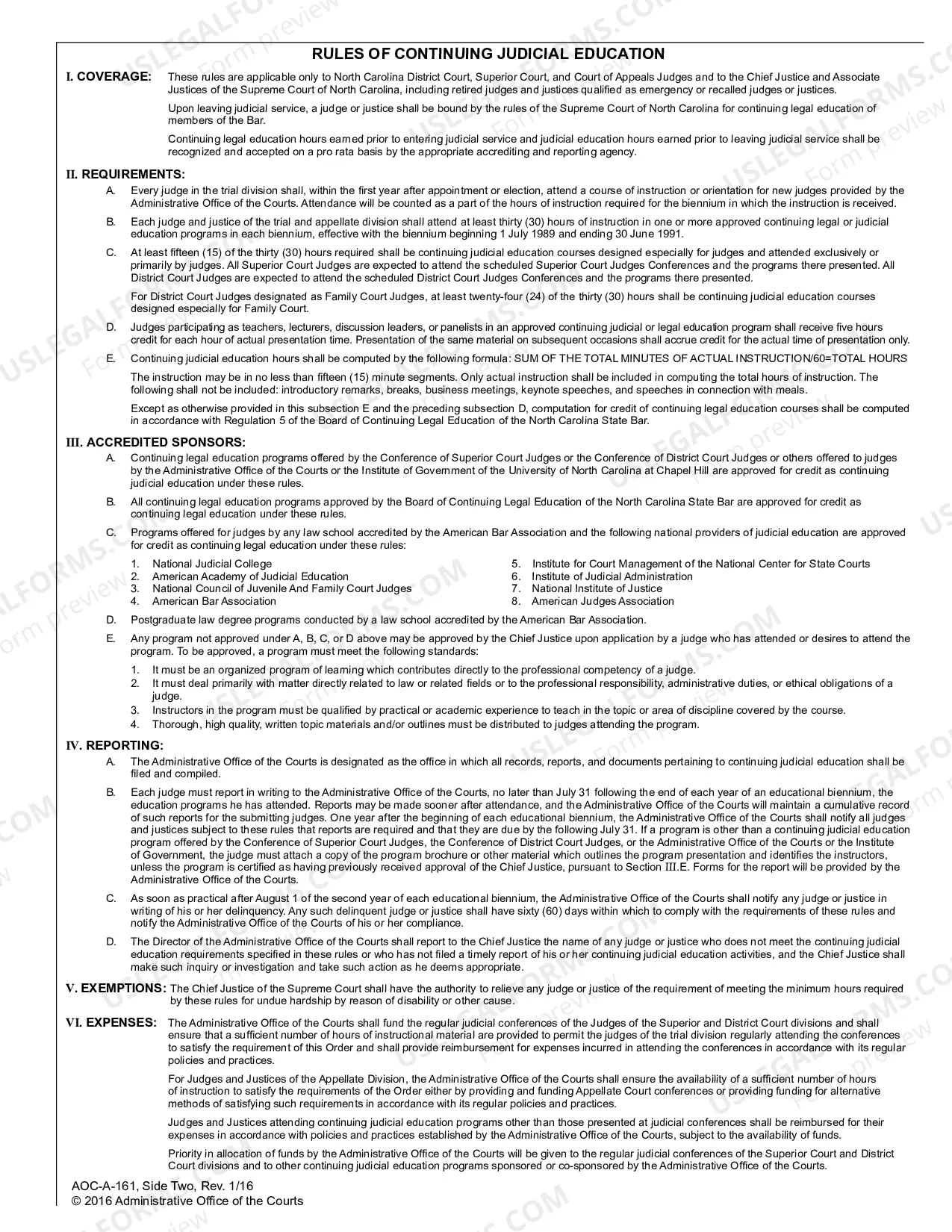 Preview Report Of Credit For Continuing Judicial Education