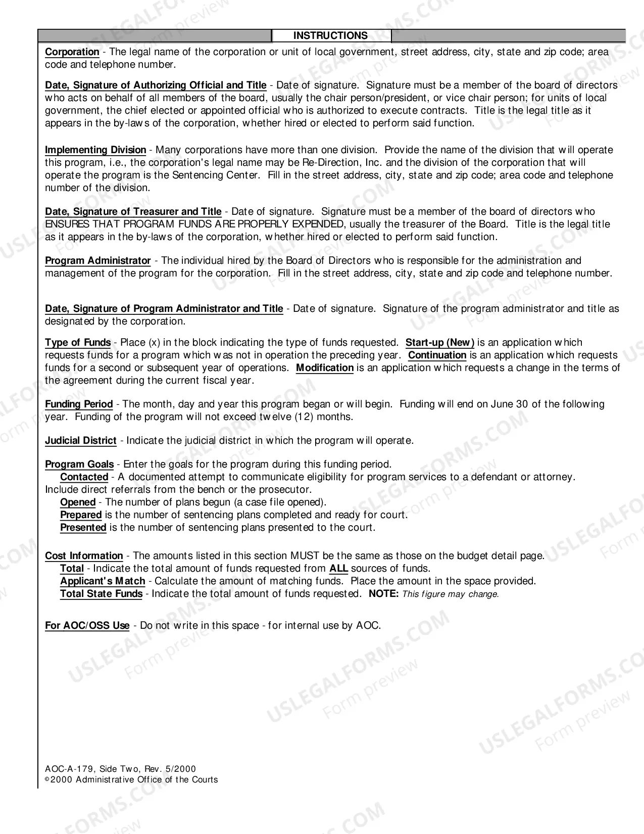 Preview Application And Agreement For Sentencing Services