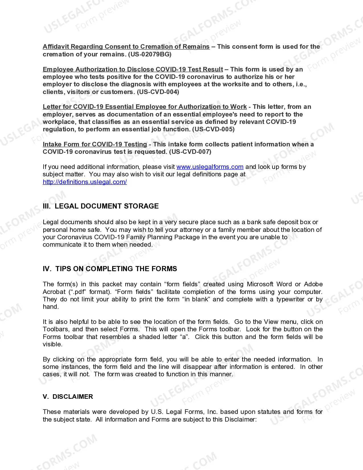 Preview North Carolina Coronavirus COVID-19 Family Planning Package