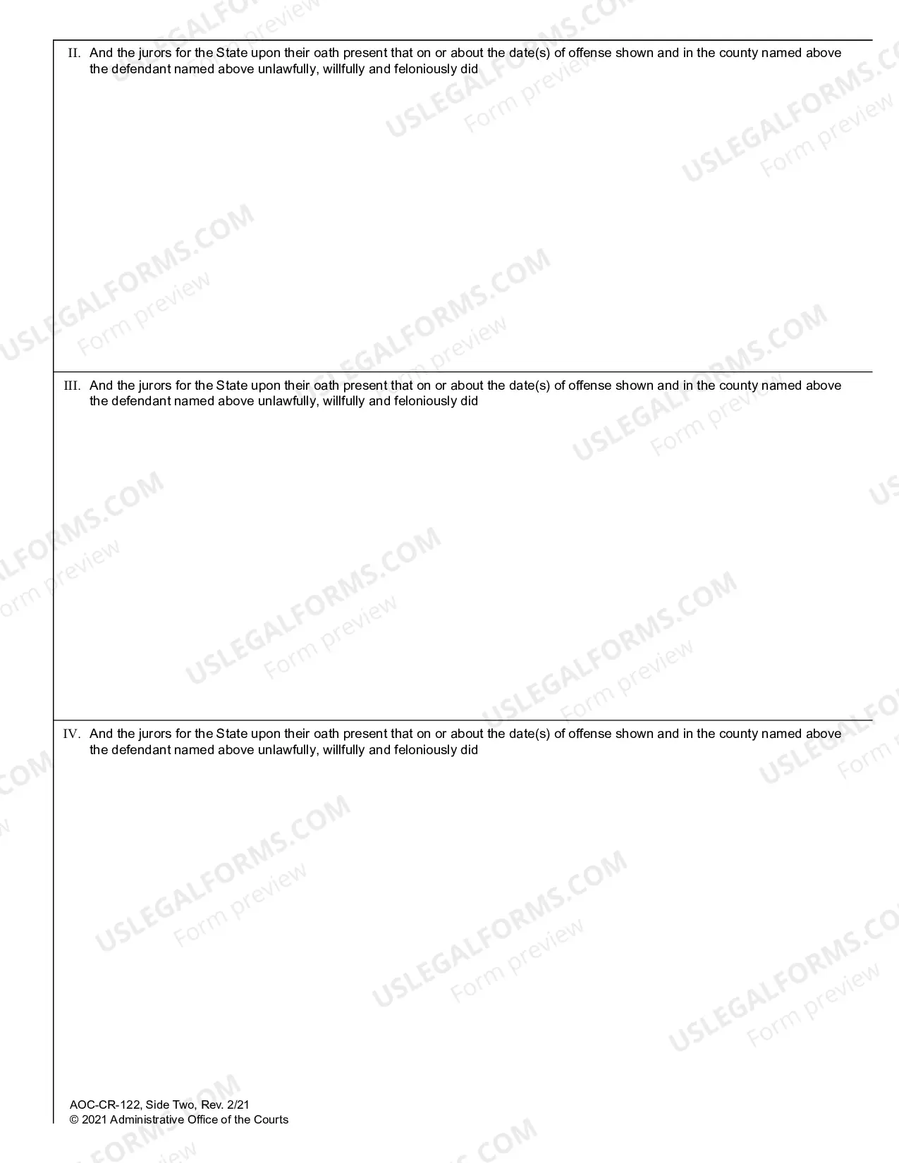 Preview Indictment Multi-Count