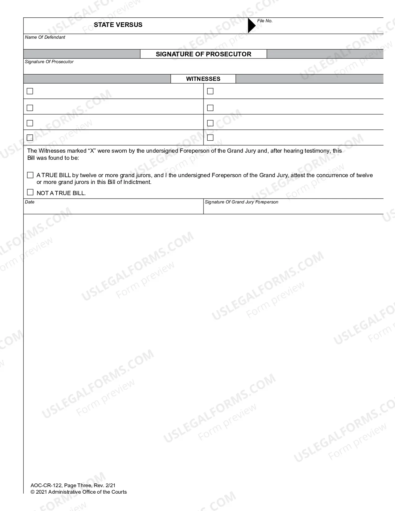Preview Indictment Multi-Count