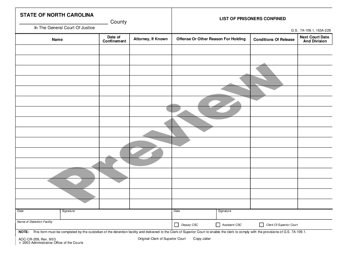 raleigh-north-carolina-list-of-prisoners-confined-us-legal-forms