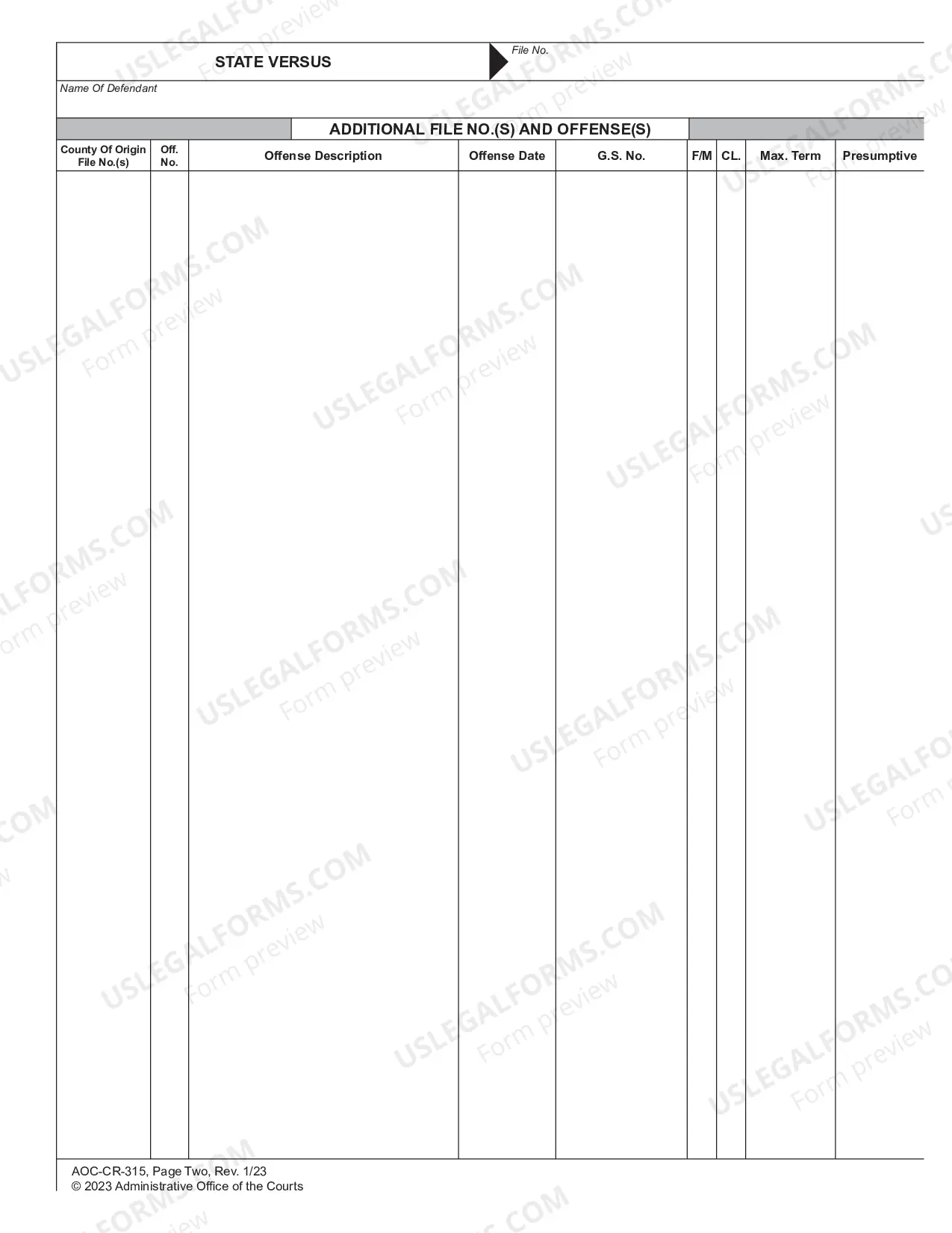 Preview Judgment and Commitment Upon Revocation of Probation or Election to Serve Sentence