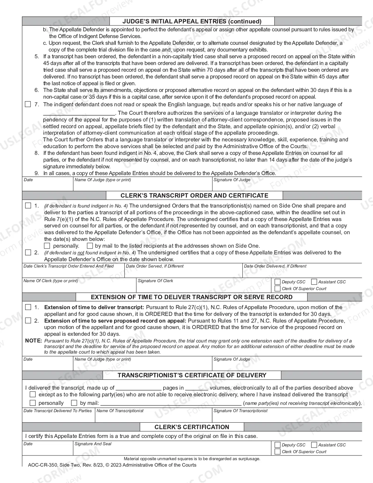 Preview Appellate Entries