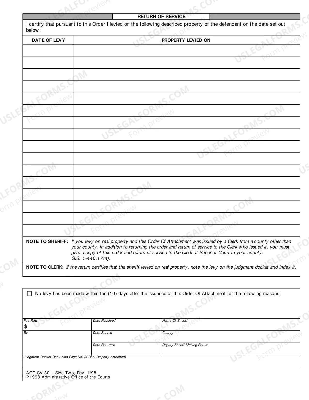 Preview Order of Attachment